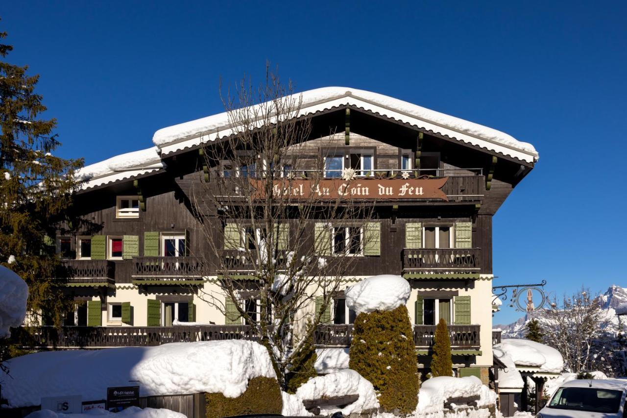 Au Coin Du Feu Hotel Megève Exterior foto